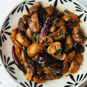Mushroom Pepper Masala