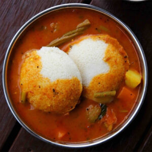 Sambar Idly (2 Pcs)